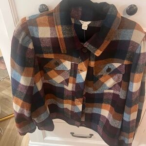 Womens Cato size 18-20 womens plus NWT plaid Shacket , Jacket